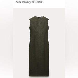 Zara ZW Wool Dress XS NWT